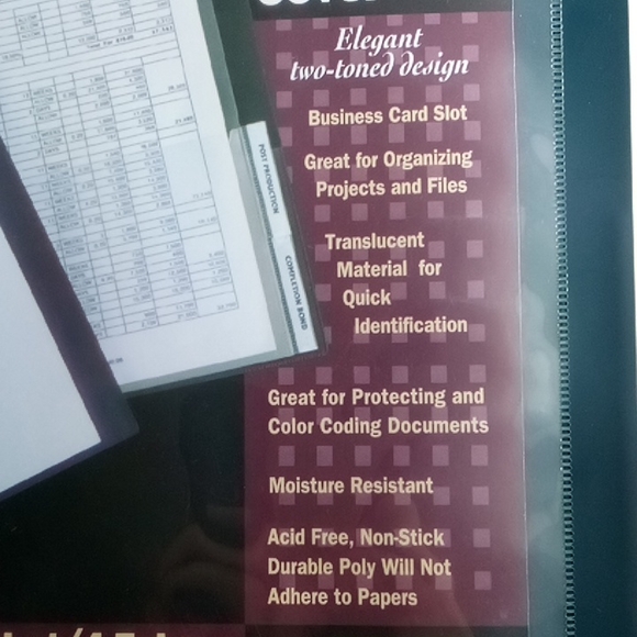 NEW 4 Betterline Portfolios 10 Pocket 4 Tabs - Picture 2 of 6